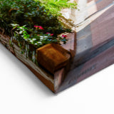 Provence Wall Art - Colorful Street with Shuttered Houses and Flowers