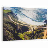 Aerial View of Bixby Bridge – Scenic Big Sur California Coastal Wall Art
