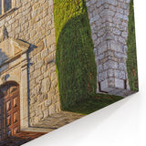 French Country Wall Art – Rustic Stone Building in Provence Countryside