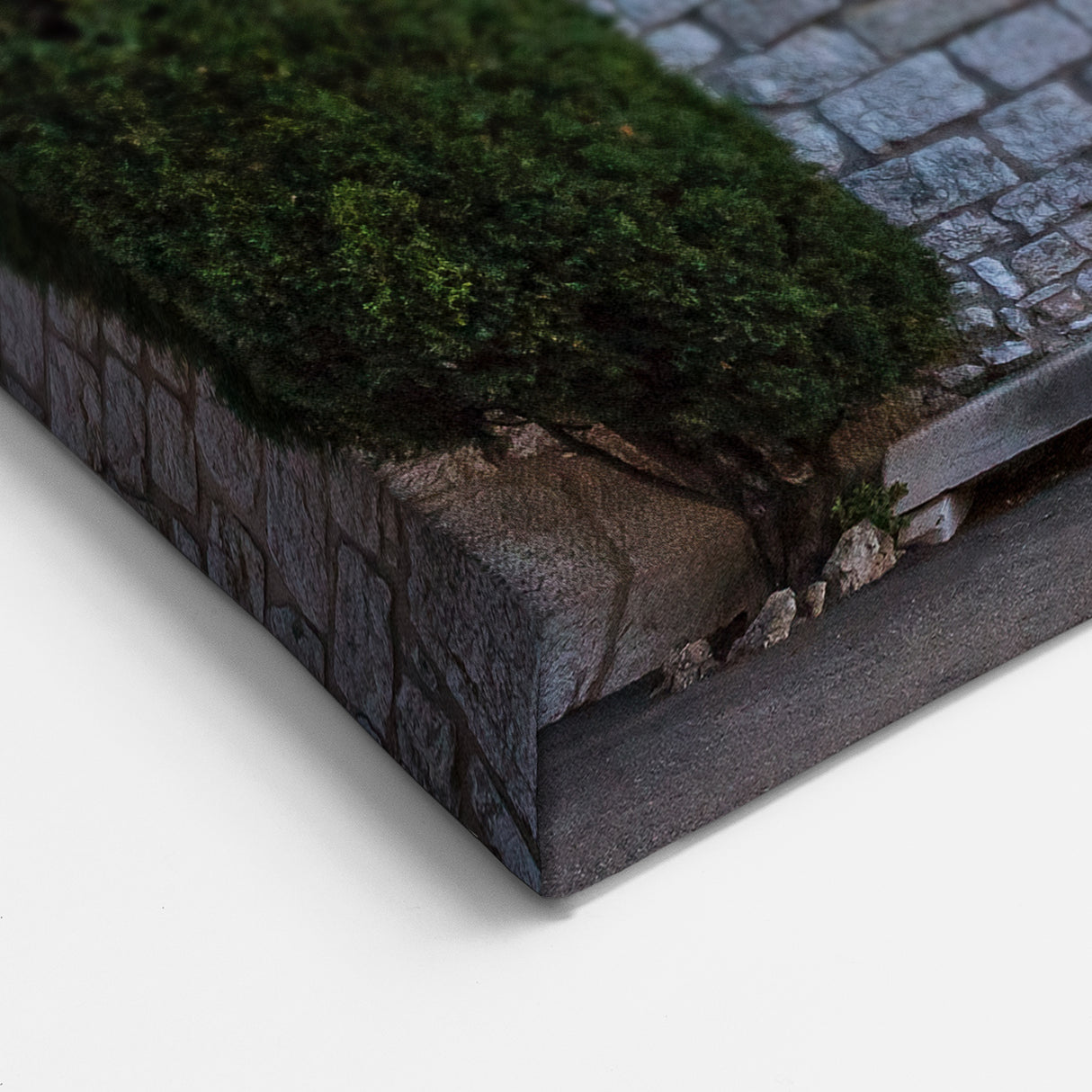 French Country Wall Art – Rustic Stone Building in Provence Countryside