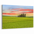 Palouse Framed Prints – Serene Sunset Over Green Fields in Washington