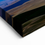 Palouse Photography Canvas – Full Moon Over Rolling Hills at Twilight