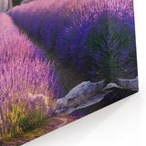 Lavender Field Artwork - Provence Landscape Print with Scenic Church