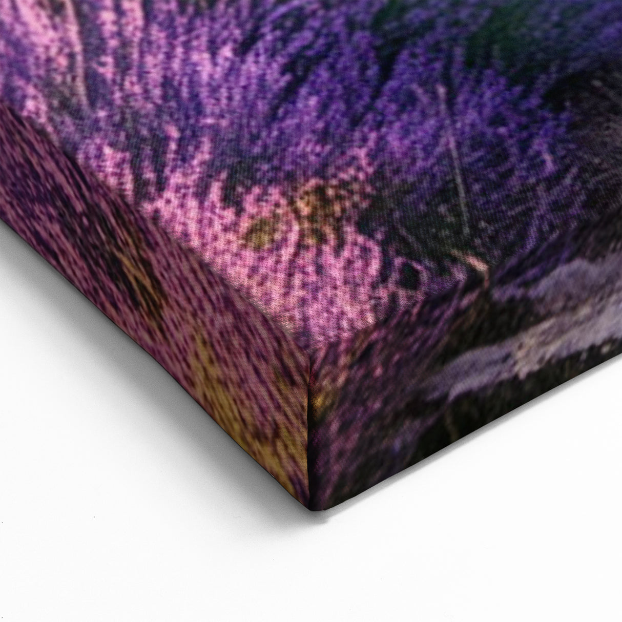 Lavender Field Artwork - Provence Landscape Print with Scenic Church