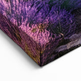 Lavender Field Artwork - Provence Landscape Print with Scenic Church