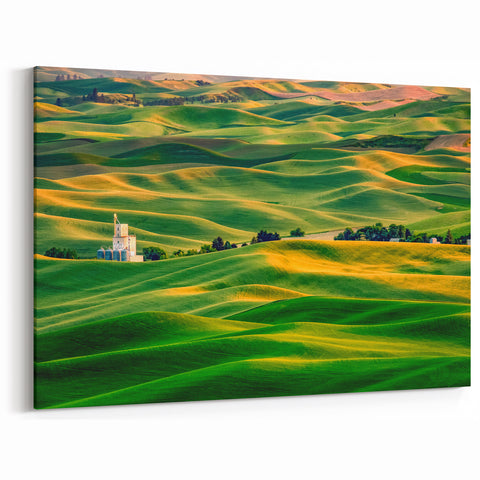 Palouse Wall Art - Scenic Washington Landscape on Canvas or Acrylic Glass