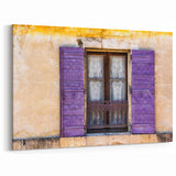 French Countryside Wall Art - Provence Window Lavender Shutters Art