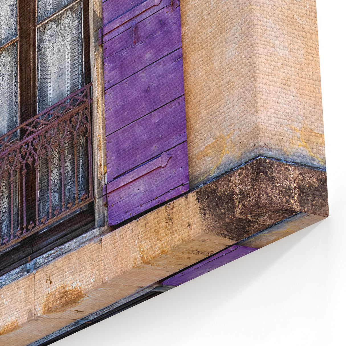 French Countryside Wall Art - Provence Window Lavender Shutters Art