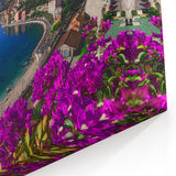 French Riviera Art - Scenic Cote d'Azur Mediterranean Coastline Wall Decor
