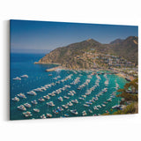 Harbor View Coastal Landscape Print -Catalina Island Canvas Art