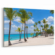 Palm Tree Beach Print – Catalina Island Coastal Canvas Art