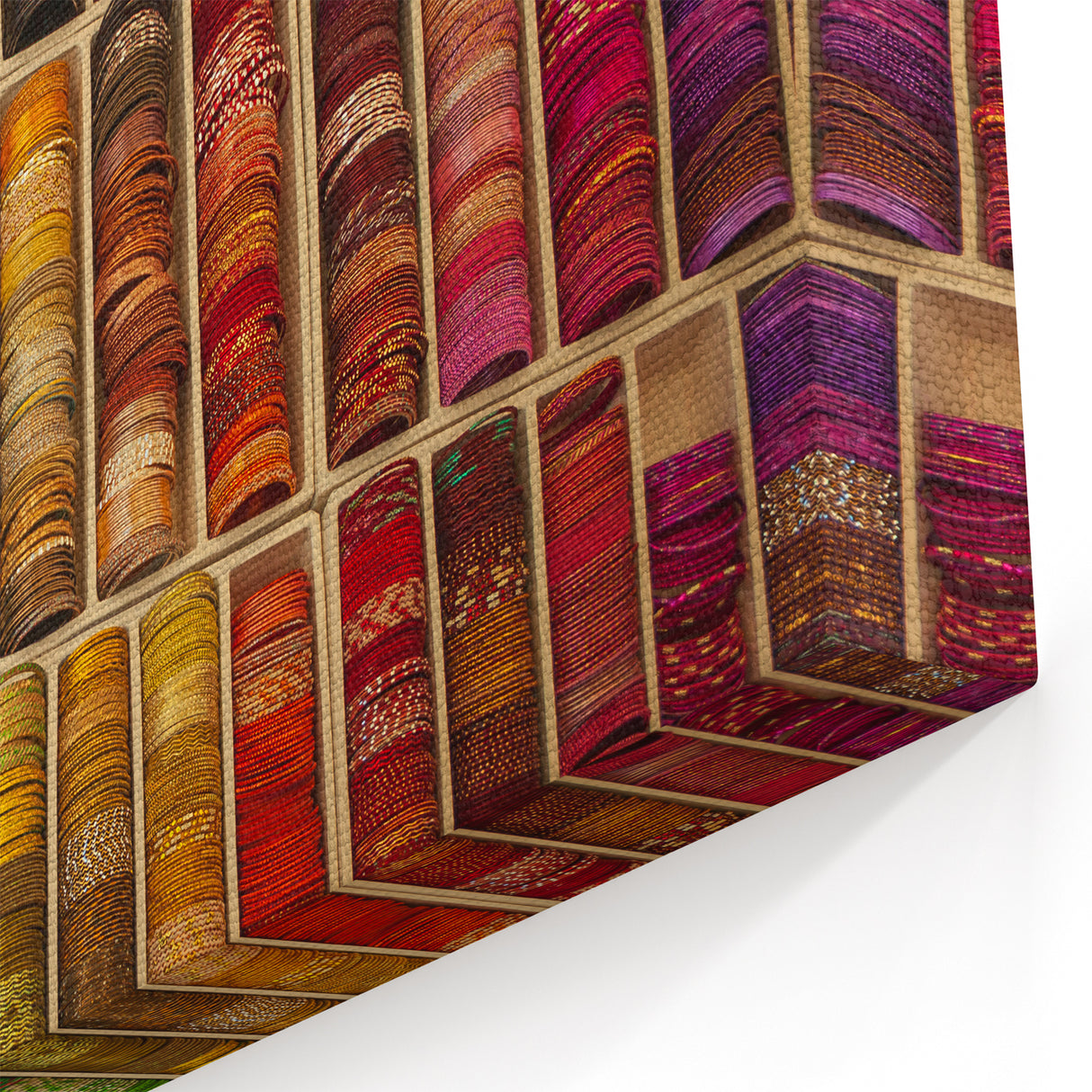 French Village Art - Colorful Bangle Display Wall Decor from Provence