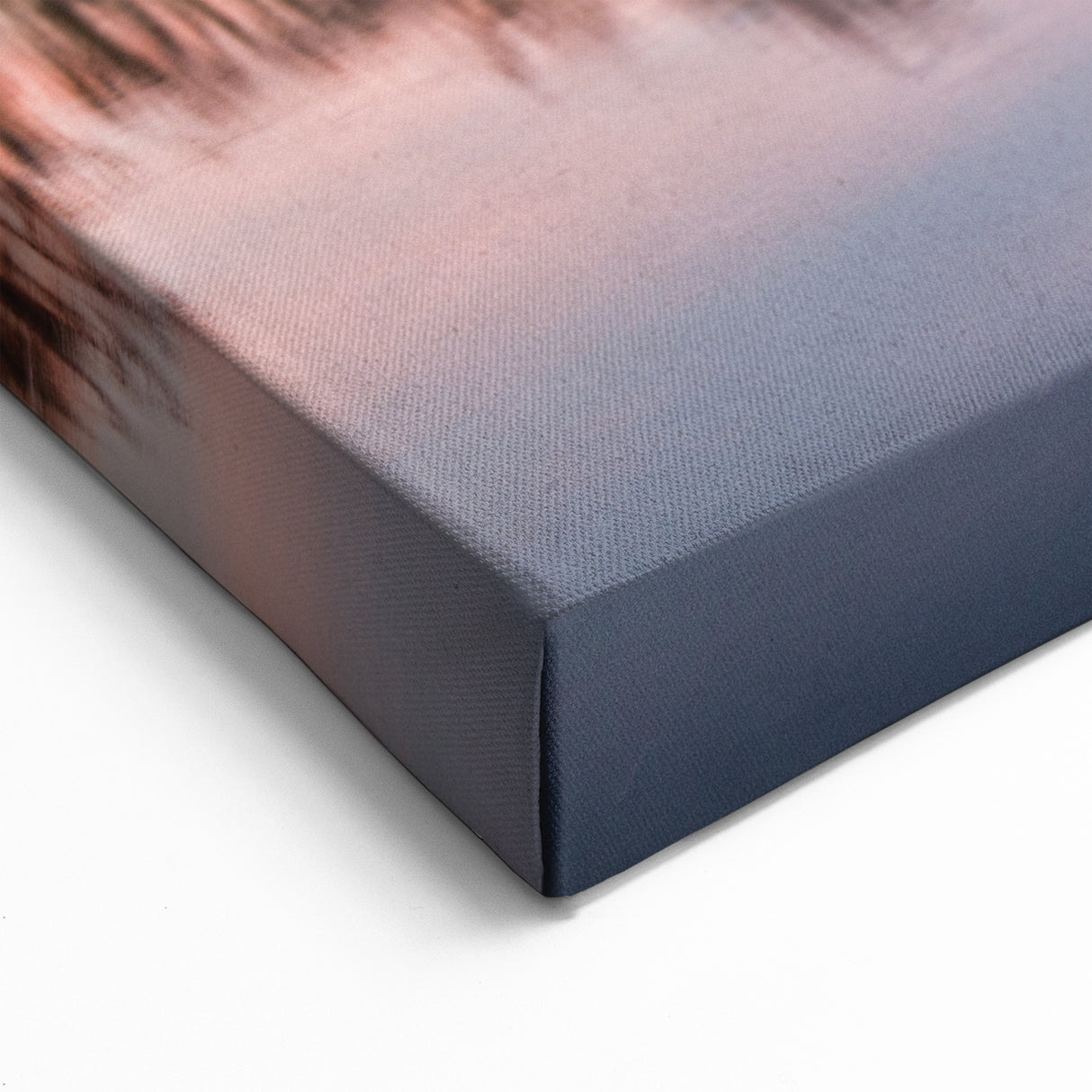 Scenic Provence Art - Tranquil River Sunset French Countryside Wall Decor