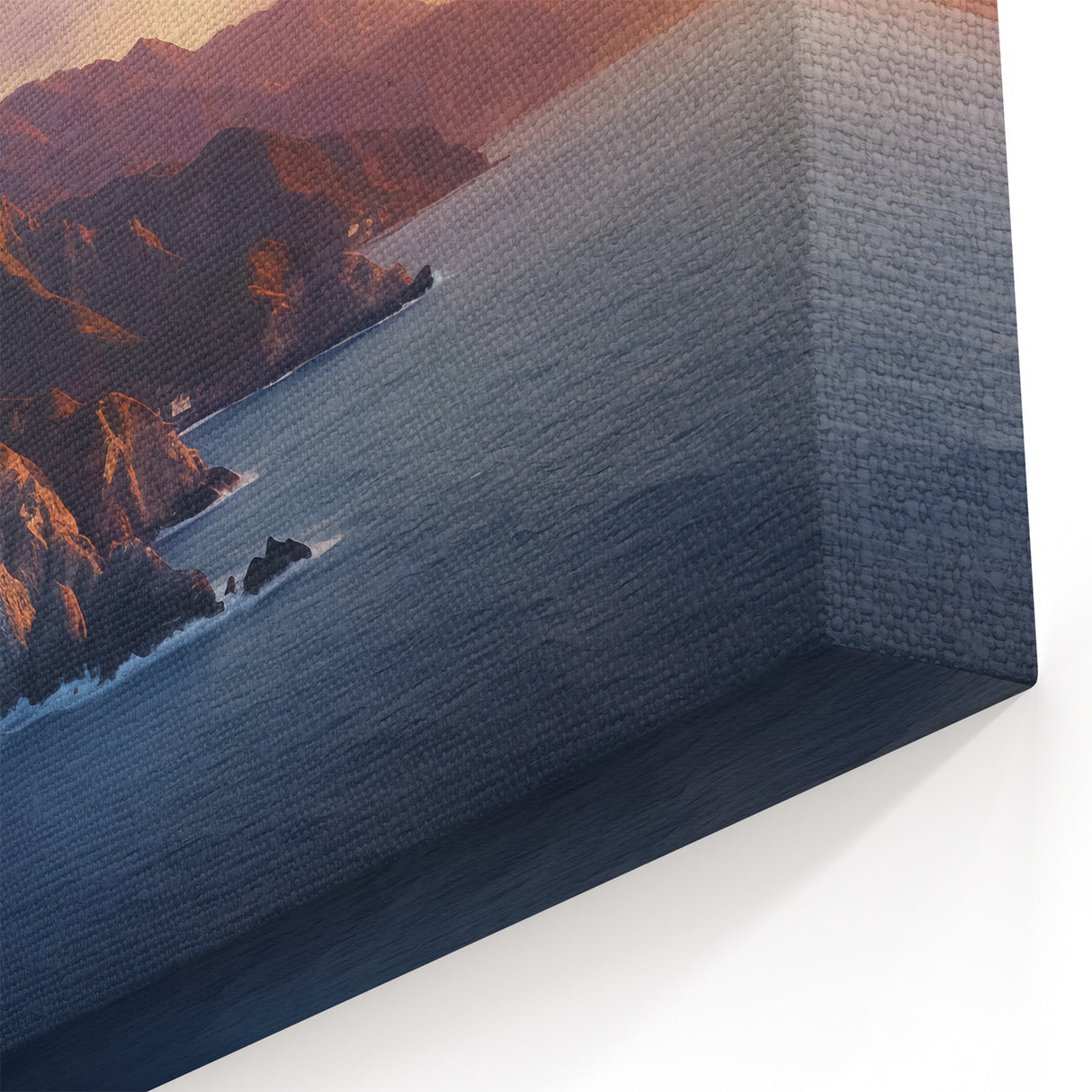 Mountain Sunset Coastline Print – Catalina Island Canvas Art