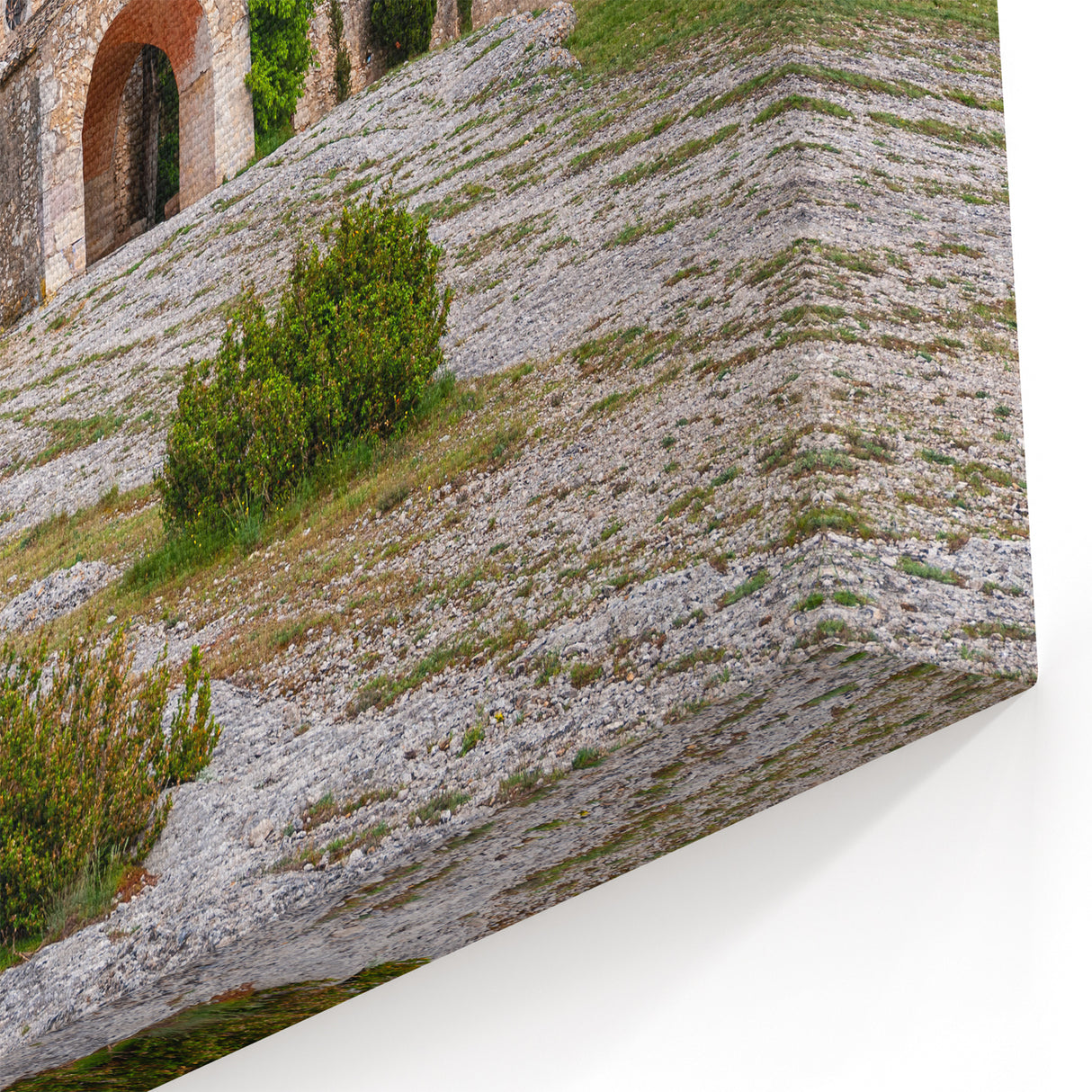 South of France Wall Art - Provence Church Scenery in Fine Detail