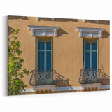French Village Art - Provence Balcony and Windows in Sunlight
