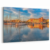 St-Tropez Wall Art - Sunset Marina Reflections on the French Riviera