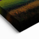 Palouse Washington Artwork - Vibrant Fields with Red Barns on Canvas