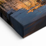 South of France Wall Art - Sunset Waterfront Scene in Provence Harbor