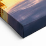 French Riviera Art - Sunset Reflections in Coastal Provence Harbor