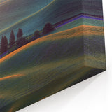 Palouse Wall Art - Golden Hour Over Rolling Hills Landscape on Canvas