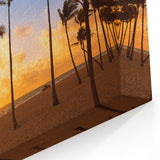 Fort Lauderdale Palm Trees Wall Art - Florida Sunset Canvas Print
