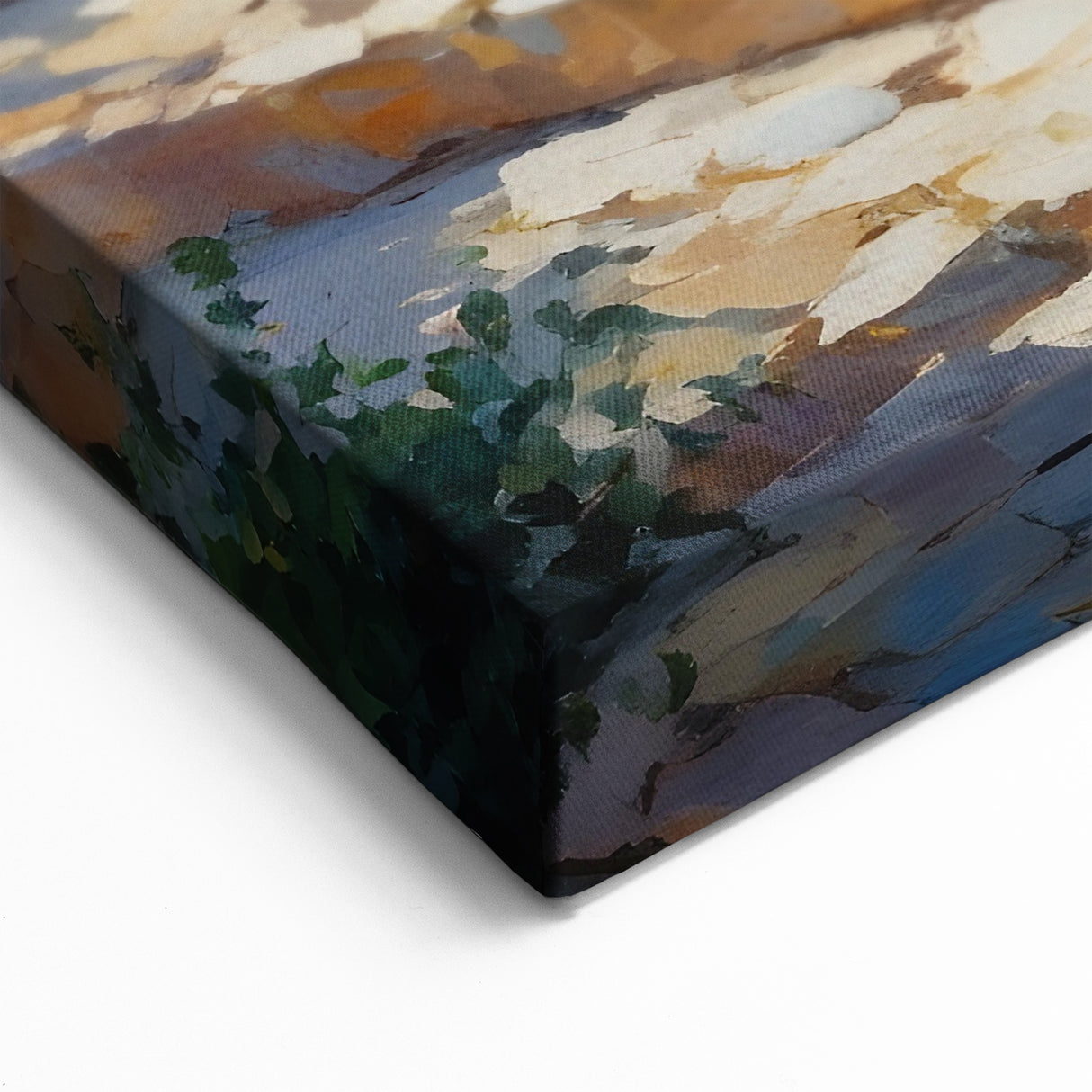 South of France Wall Art - Provence Village Steps & Mediterranean View