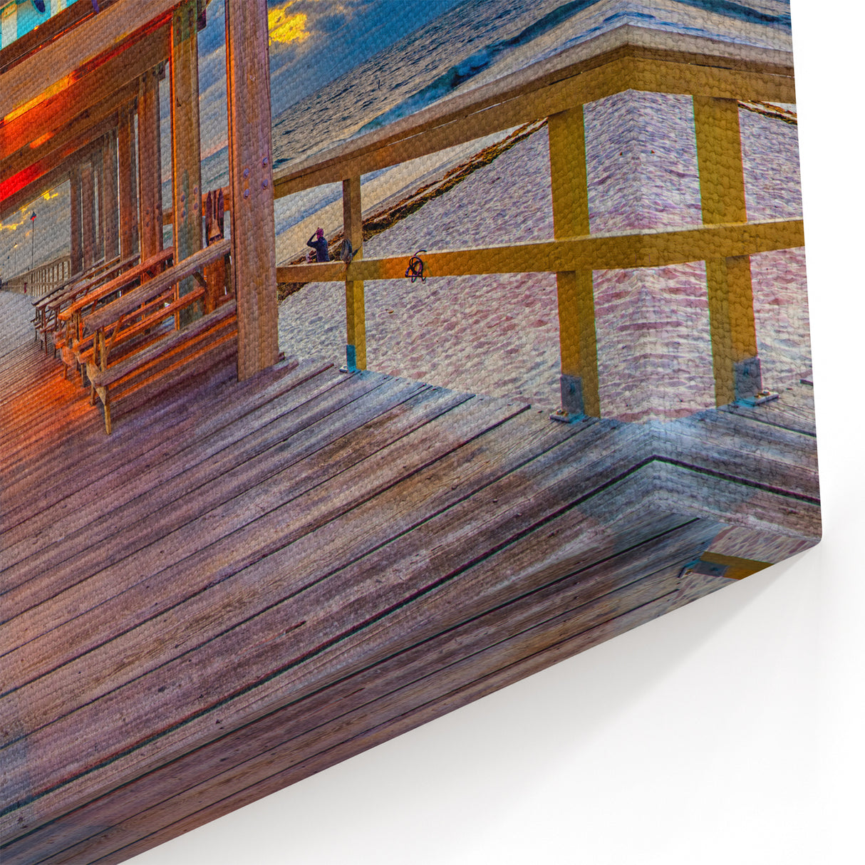 Fort Lauderdale Pier Wall Art - Florida Scenic Waterfront Canvas Print