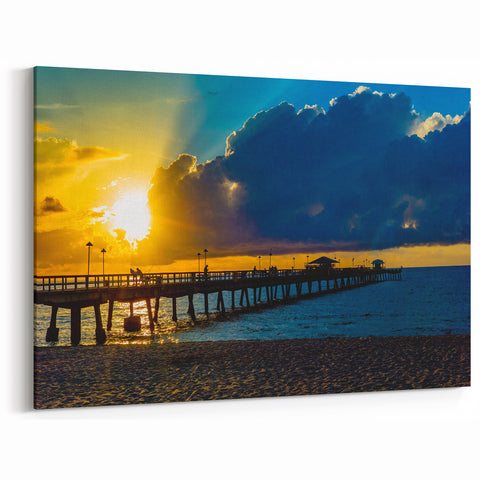 Florida Coastal Art Print - Fort Lauderdale Beach Sunset Photography