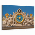 French Palace Wall Art – Versailles Clock and Sculpture Décor Print