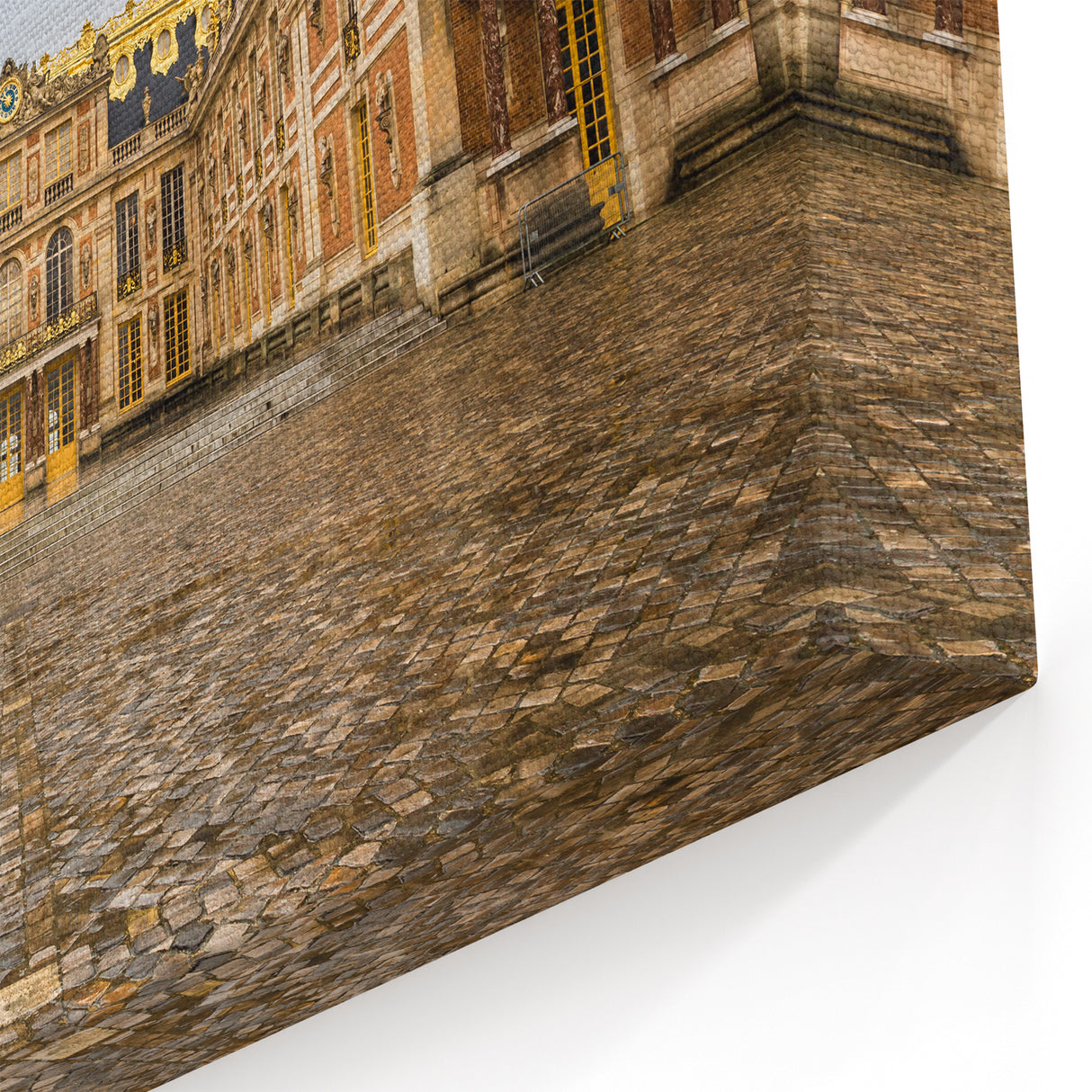 French Architecture Wall Decor – Versailles Courtyard Art for Home