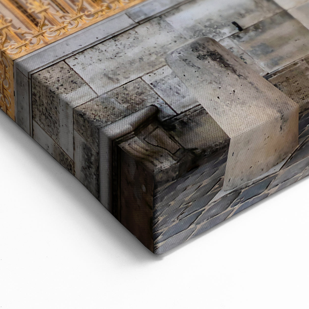 Versailles Wall Art – Golden Palace Gate with Blue Sky Architectural Print