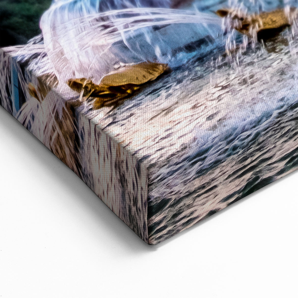 Versailles Landscape Art – Golden Fountain at Sunset for Elegant Décor