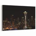 Seattle Skyline Art - Stunning Nighttime Seattle Cityscape Wall Décor