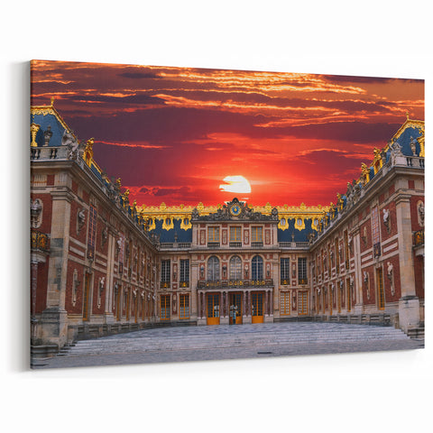 Versailles Landscape Art – Sunset View of the French Royal Palace