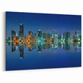 Stunning Miami Skyline Art – Vibrant Cityscape Canvas for Home Decor