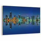 Stunning Miami Skyline Art – Vibrant Cityscape Canvas for Home Decor