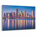 Miami Skyline Art – Vibrant Cityscape Canvas Print for Home Decor
