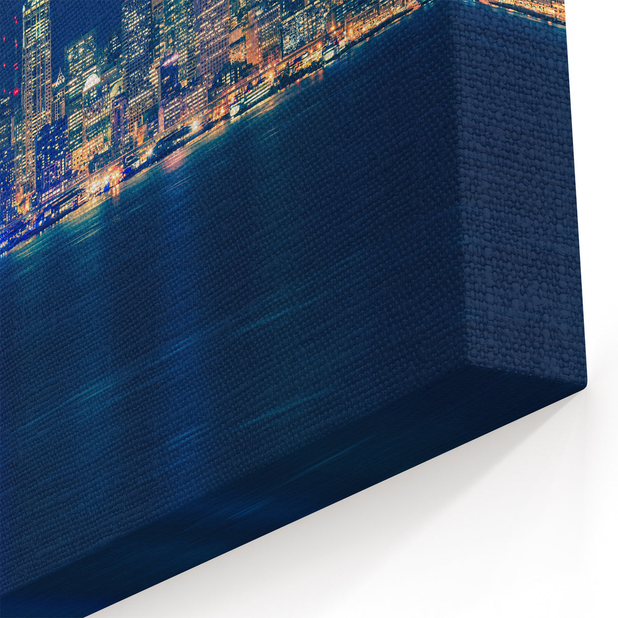 Seattle Skyline Wall Art - Full Moon Over Seattle Cityscape Print