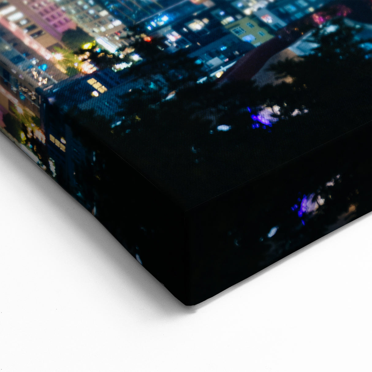 Seattle Framed Art - Space Needle and Illuminated Skyline Wall Print