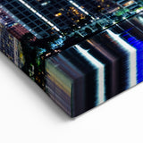Miami Night Skyline Art – Vibrant Cityscape Canvas for Home Decor
