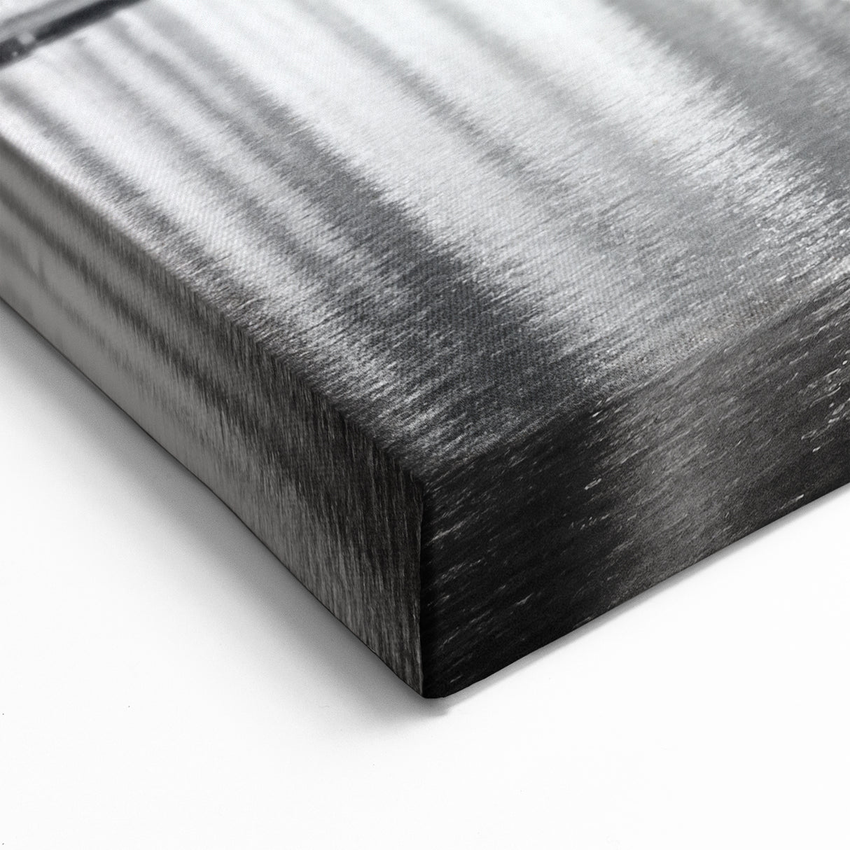 Miami Black and White Skyline Art – Cityscape Night Canvas Print