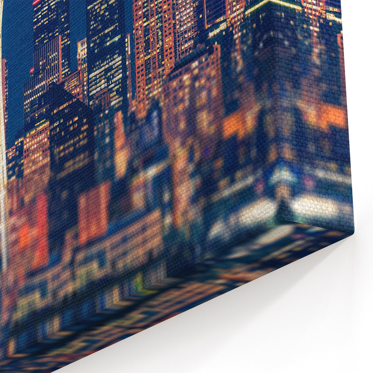 Seattle Skyline Wall Art - Vibrant Nighttime Cityscape with Space Needle