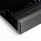 Serene Coastal Landscape Canvas - Miami Black and White Palm Tree Art