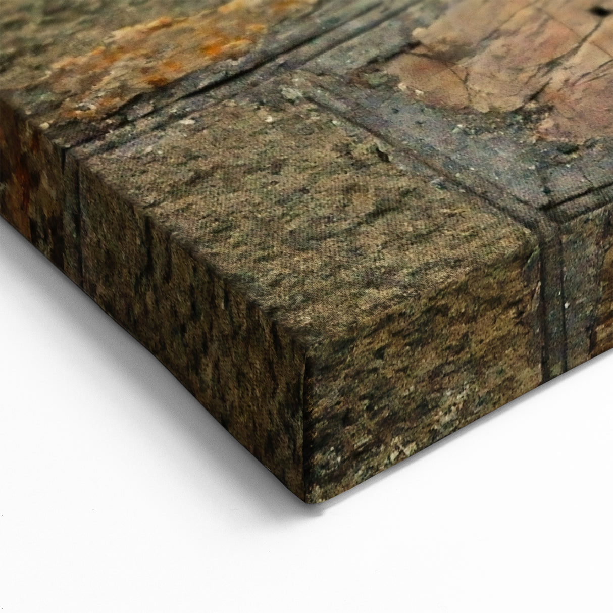 Masonry Wall Art - British Road Sign on Stone Wall Canvas Print