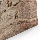 Masonry Wall Art - Vintage Key on Textured Brick Wall Canvas Print