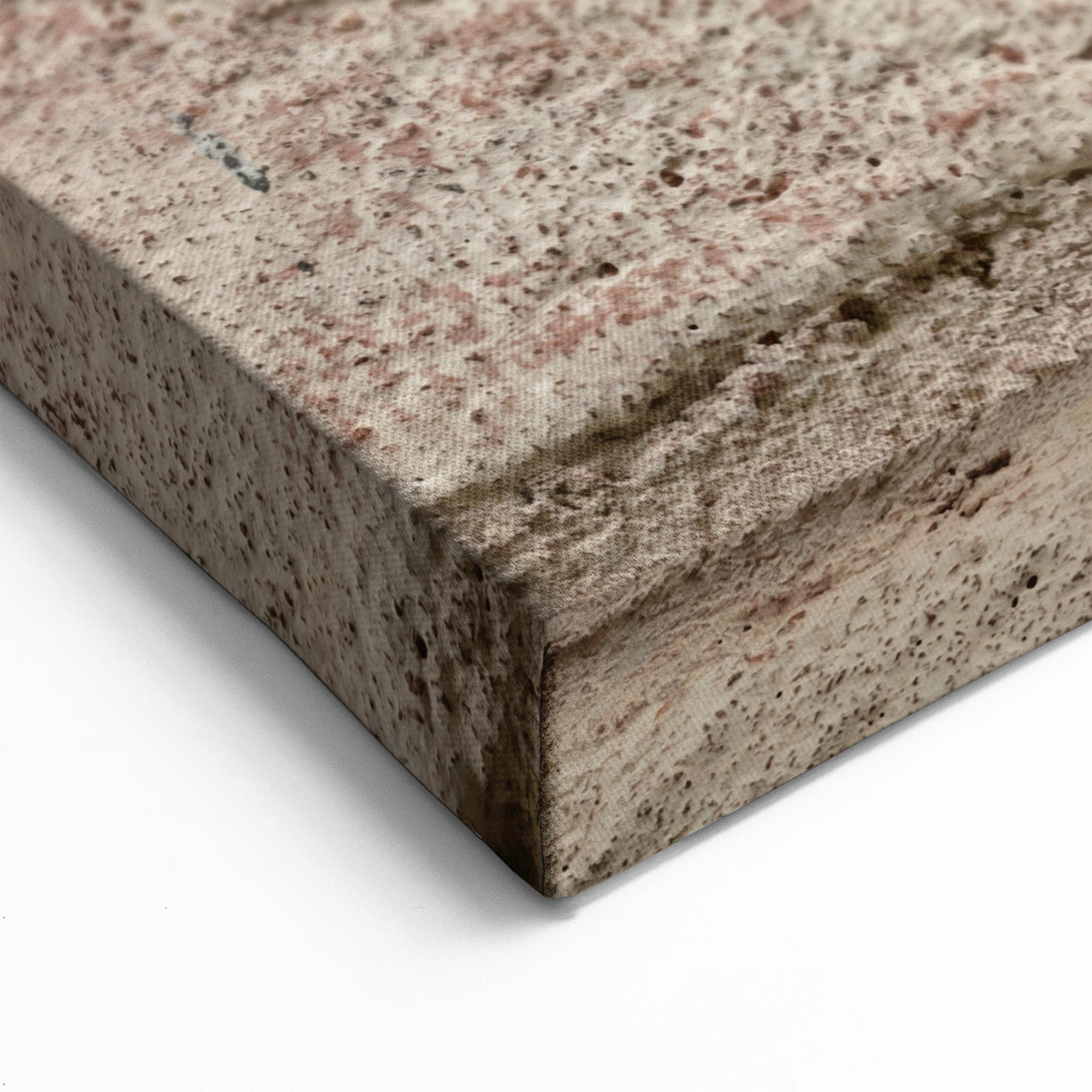 Masonry Wall Art - Vintage Key on Textured Brick Wall Canvas Print