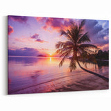 Florida Beach Art - Palm Beach Sunset Canvas Prints & Coastal Wall Decor