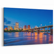 Virginia Scenic Prints – Richmond City Night View Over James River Art