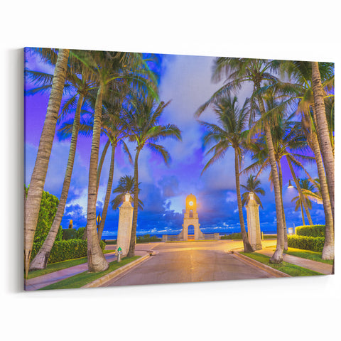 Palm Beach Framed Art - Florida Coastal Landmark Photography for Home Decor